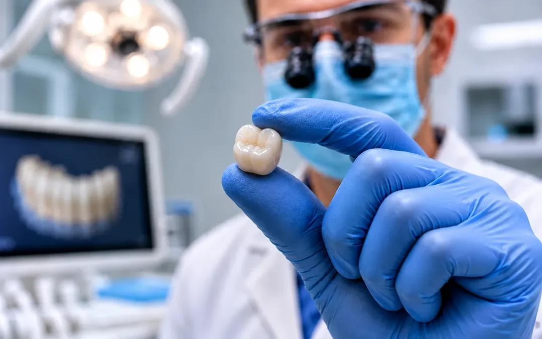 Can a dental crown look like a real tooth?